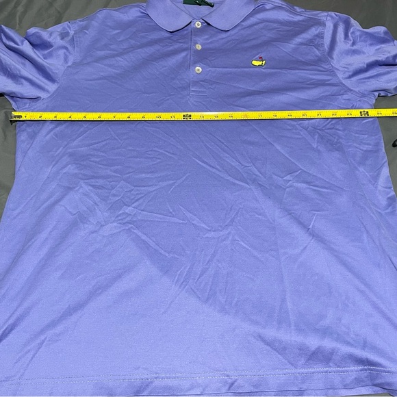 The Masters Polo Shirt Men’s XL 100% Pima Cotton Golf Preppy Outdoor Purple Flag - Picture 9 of 10
